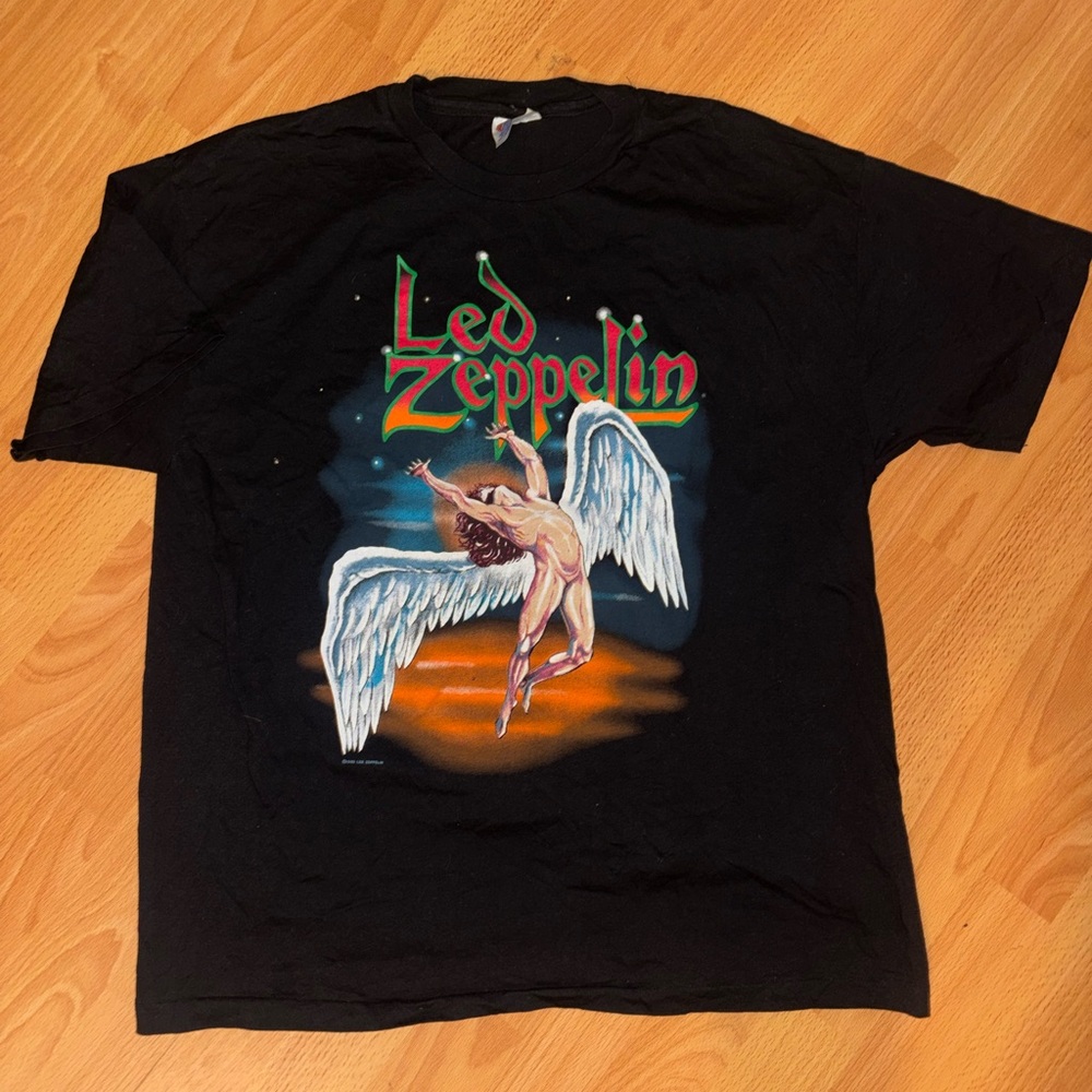 Vintage Led Zeppelin 1990 Winterland Rock Express Single Stich T-shirt Size XL